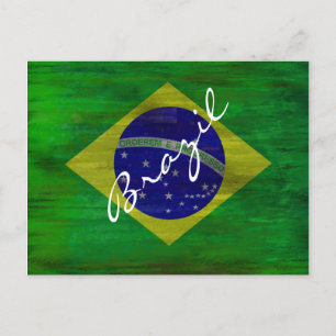 Braziliaanse vlag briefkaart