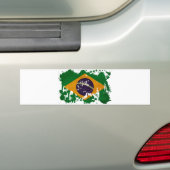 Braziliaanse vlag bumpersticker (Op auto)