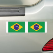 Braziliaanse vlag bumpersticker (Op auto)