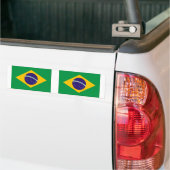 Braziliaanse vlag bumpersticker (Op Truck)