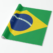 Braziliaanse vlag cadeaupapier (Uitgerold)