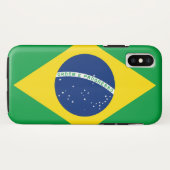 Braziliaanse vlag Case-Mate iPhone case (Achterkant (horizontaal))