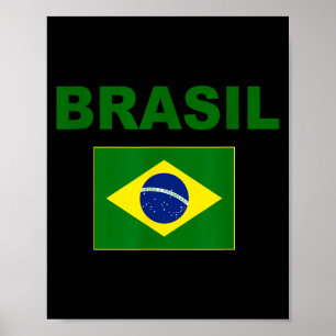 Braziliaanse Vlag Cool Braziliaanse Vlaggen Mannen Poster