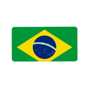 Braziliaanse vlag etiket
