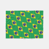 Braziliaanse Vlag Fleece Deken (Voorkant (Horizontaal))