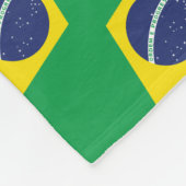 Braziliaanse Vlag Fleece Deken (Hoek)