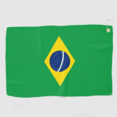 Braziliaanse vlag golfhanddoek (Horizontaal)