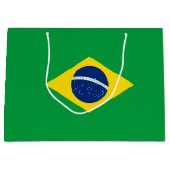 Braziliaanse vlag groot cadeauzakje (Voorkant)