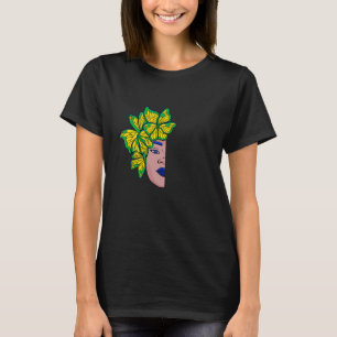 Braziliaanse vlag halve façade Butterfly Braziliaa T-shirt