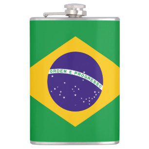 Braziliaanse vlag heupfles