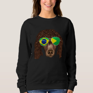 Braziliaanse Vlag Ierse Water Spaniel Hond Brazili Trui