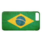 Braziliaanse vlag in Grunge Case-Mate iPhone Case (Achterkant (Horizontaal))