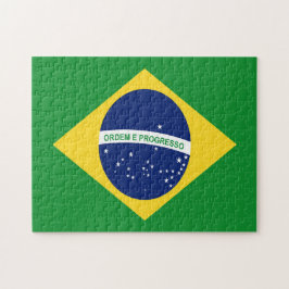Braziliaanse vlag Jigzaag Puzzle Legpuzzel
