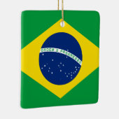 Braziliaanse vlag keramisch ornament (Rechts)