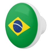 Braziliaanse vlag keramische knop (Rechts)