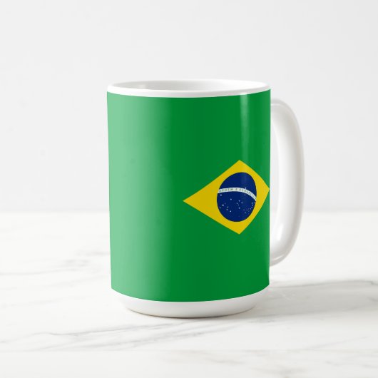 Braziliaanse vlag koffiemok (Voorkant rechts)