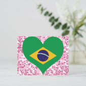 Braziliaanse vlag kopen briefkaart (Staand voorkant)