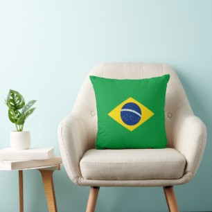 Braziliaanse vlag kussen