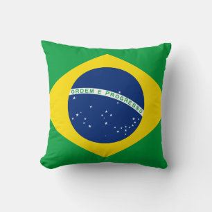 Braziliaanse vlag kussen