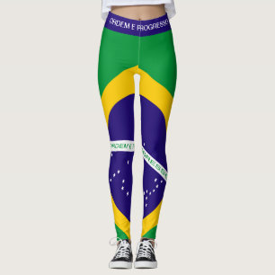 Braziliaanse vlag leggings