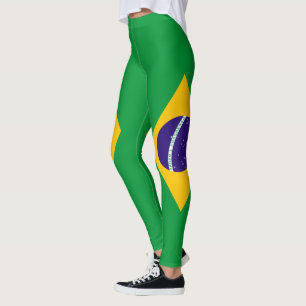 Braziliaanse vlag leggings
