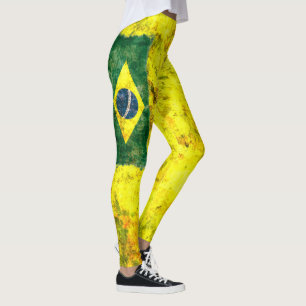 Braziliaanse vlag leggings