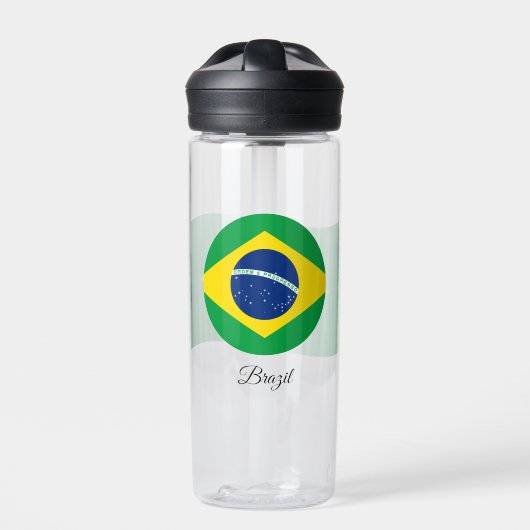Braziliaanse vlag, Patriottisch Brazilië Waterfles (Voorkant)