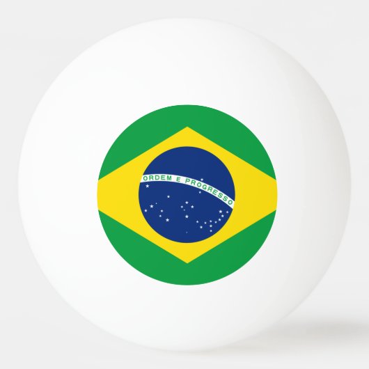 Braziliaanse vlag Ping Pong Ball (Voorkant)