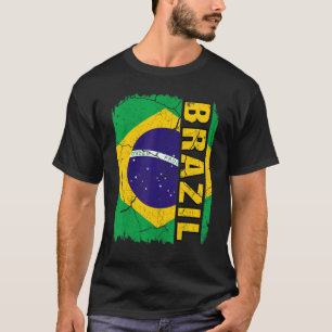 Braziliaanse vlag Pride Roots Heritage T-shirt