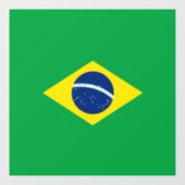Braziliaanse vlag raamsticker (Vel)