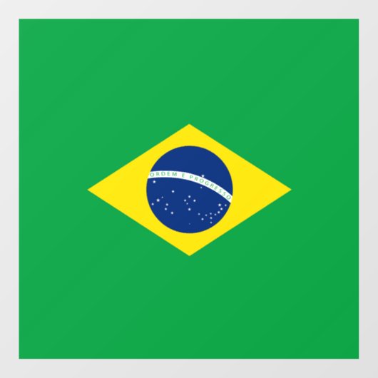 Braziliaanse vlag raamsticker (Vel)