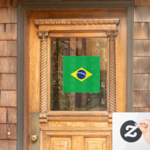 Braziliaanse vlag raamsticker