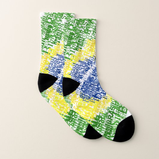 Braziliaanse vlag sokken (Paar)