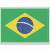 Braziliaanse vlag sticker (Voorkant)