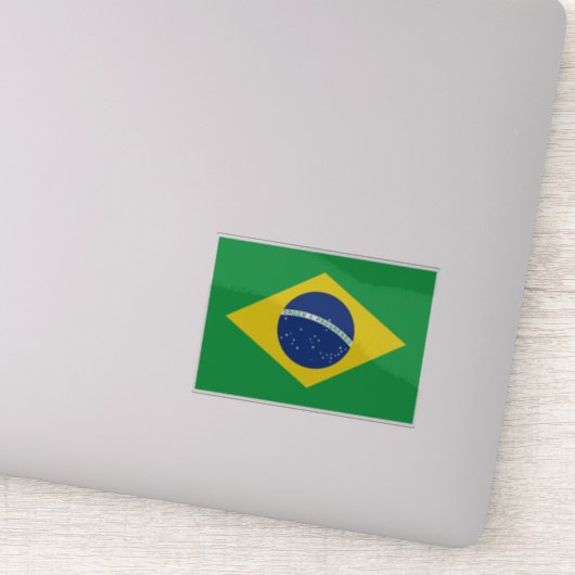 Braziliaanse vlag sticker (Detail)