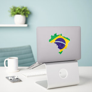 Braziliaanse vlag sticker
