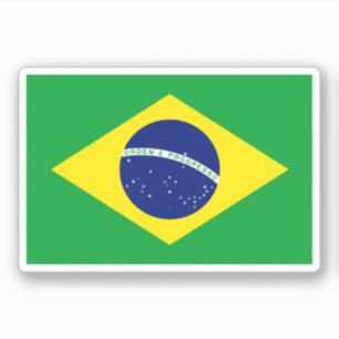 Braziliaanse vlag sticker