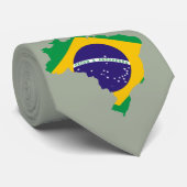 Braziliaanse vlag stropdas (Opgerold)