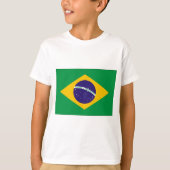 Braziliaanse vlag t-shirt (Voorkant)