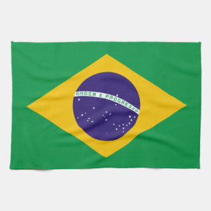 Braziliaanse vlag theedoek