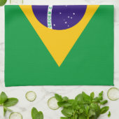 Braziliaanse vlag theedoek (Gevouwen)