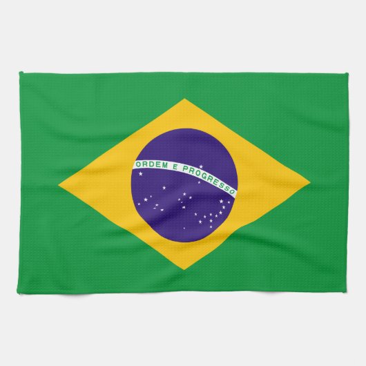 Braziliaanse vlag theedoek (Horizontaal)