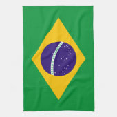 Braziliaanse vlag theedoek (Verticaal)