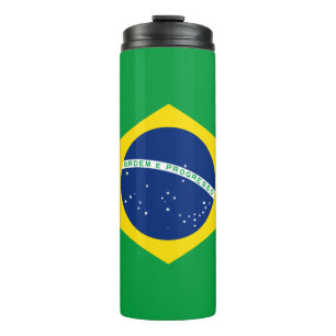 Braziliaanse vlag Thermal Tumbler Thermosbeker
