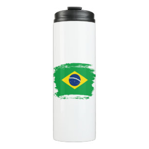 Braziliaanse vlag thermosbeker