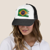 Braziliaanse vlag Trucker Hat Pet (In situ)