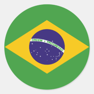 Braziliaanse vlag van Brazilië stickers