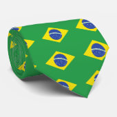 Braziliaanse vlag van hoge kwaliteit stropdas (Opgerold)