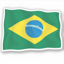 Braziliaanse vlag VinylSticker