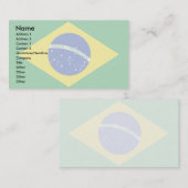Braziliaanse vlag visitekaartje (Voorkant / Achterkant)